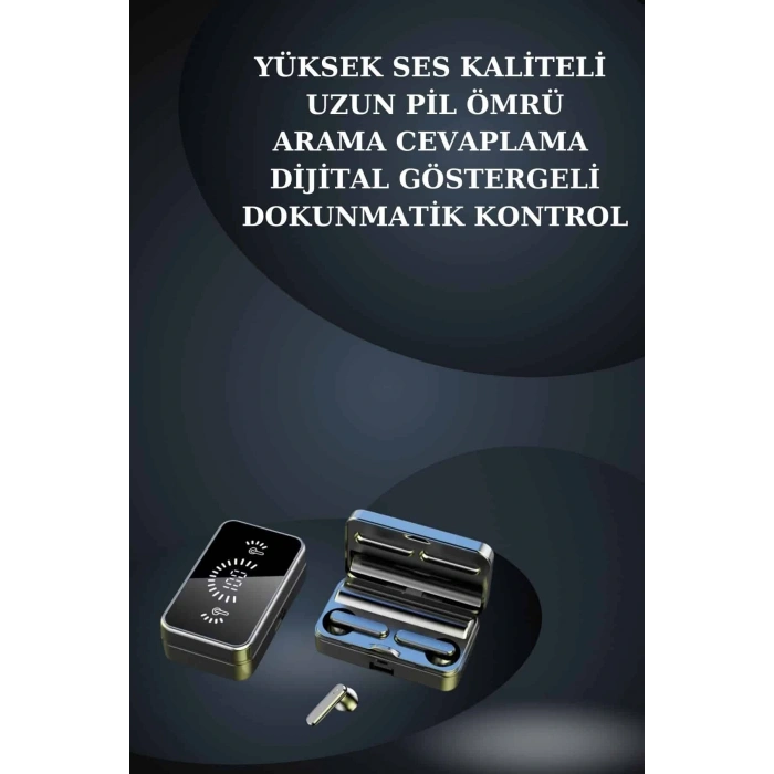 LitaeTrend Bileklikli Amoled Ekran Akıllı Saat ve Dijital Göstergeli Kablosuz Bluetooth Kulaklık ANC/ ENC