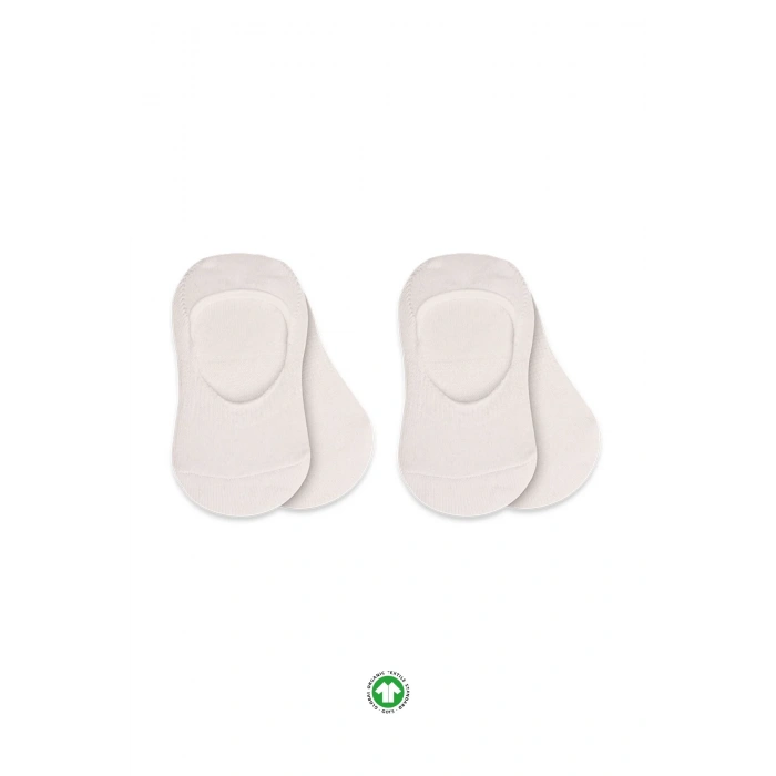 LitaeTrend Bistyle 2li Penye Babet Silikonlu Basic Çorap 30104 Ekru Ekru