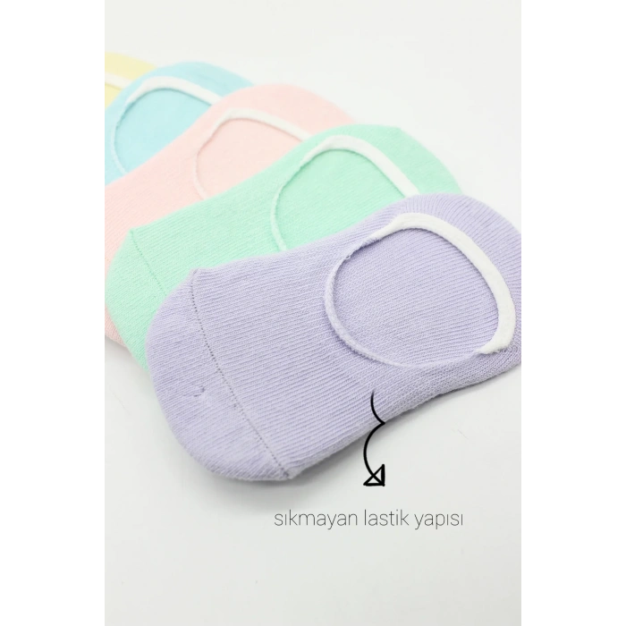 LitaeTrend Bistyle 6lı Mix Babet Çorap 30101 Lila