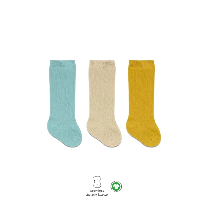 LitaeTrend Bistyle Derby Dizaltı Çorap 3lü Bs40101 Nil Bej Hardal