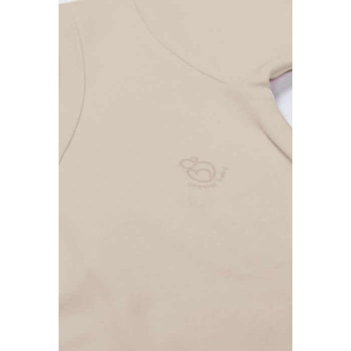 LitaeTrend Bistyle Organik Natural Basic Style Kruvaze Uzun Kol Body Bs17102 Bej