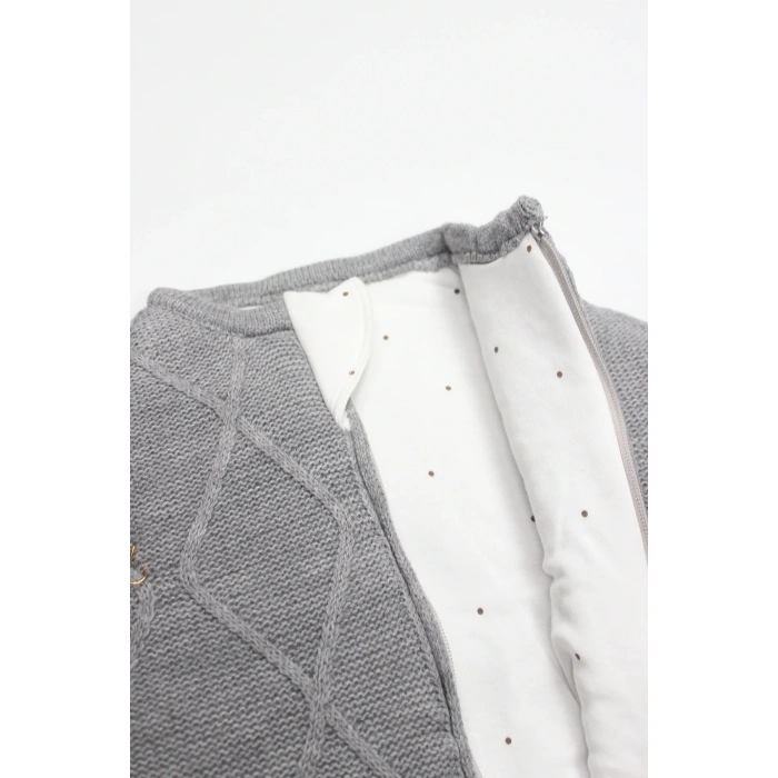 LitaeTrend Bistyle Turk İn Swadding Triko Kundak 75108 Gri