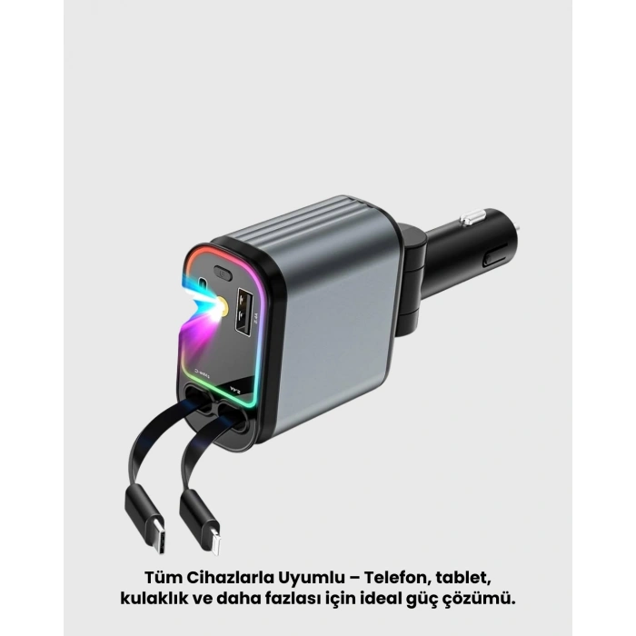 HERŞEYTREND Bluetooth 5.1 Kablosuz Hoparlör Derin Bas RGB Işıklı