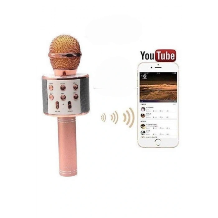 LitaeTrend Bluetooth Hoparlör USB AUX SD Kart Kaoroke Mikrofon Uzun Pil Ömrü