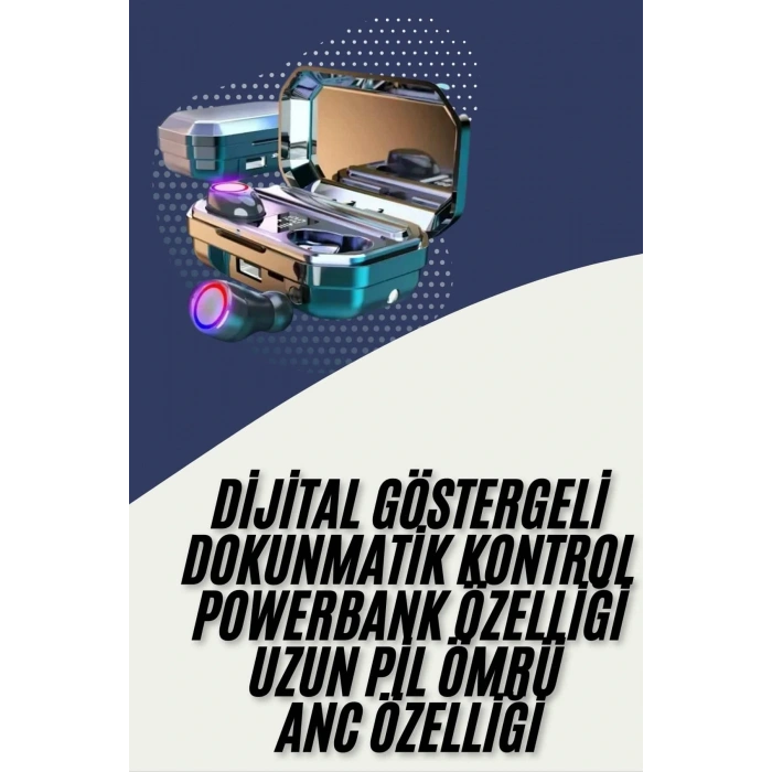 LitaeTrend Bluetooth Kulaklık Android ve İOS Uyumlu ANC Özellikli Dijital Şarj Göstergeli