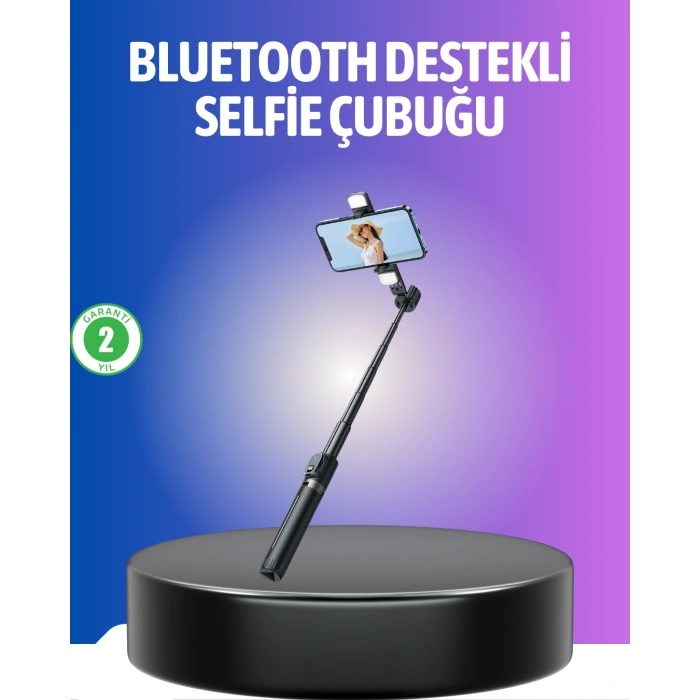 LitaeTrend Bluetooth Selfie Çubuğu – Uzaktan Kumandalı