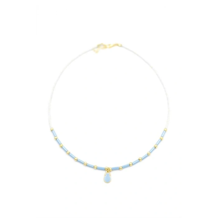 LitaeTrend Boncuk Ananas Kolye - Beyaz