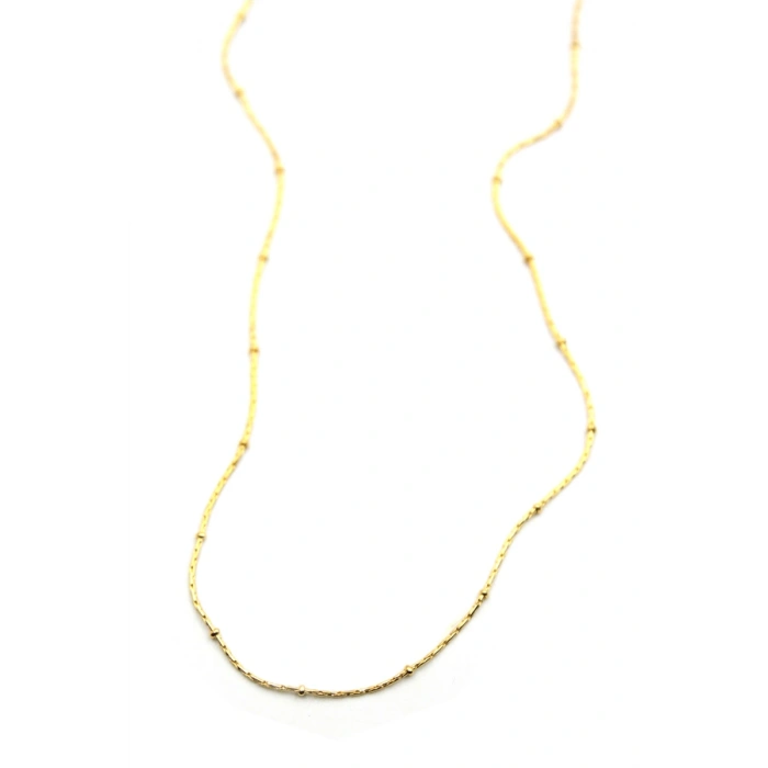 HERŞEYTREND Boncuklu Zincir Kolye - Altın