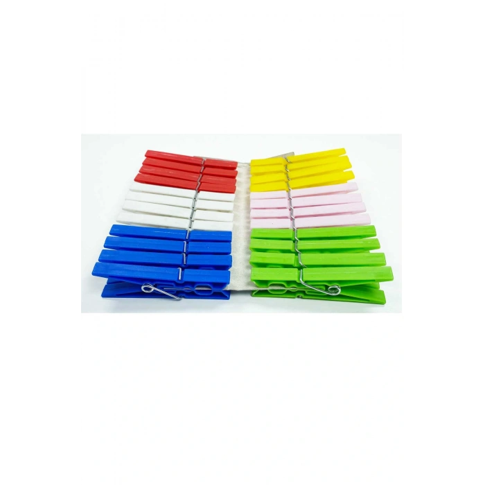 LitaeTrend Çamaşır Mandalı Çelik Yaylı 24 Adet