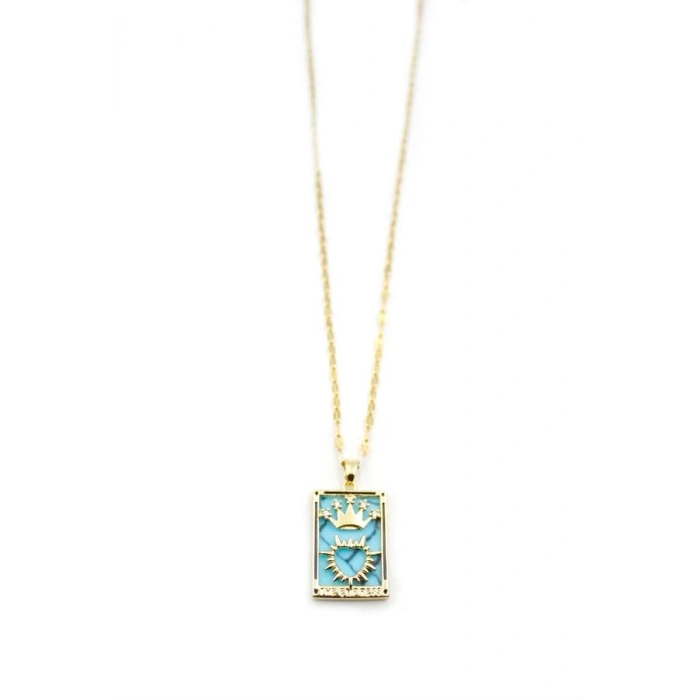 LitaeTrend Çelik Tarot Kolye - Altın