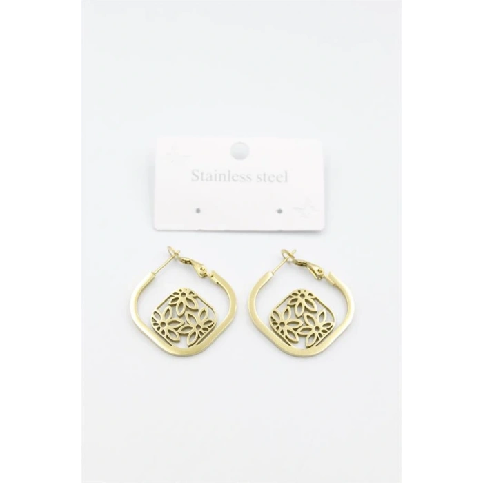 LitaeTrend Çiçek Küpe - Altın