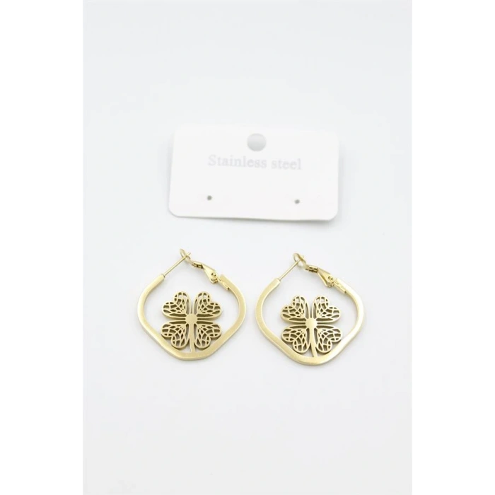 LitaeTrend Çiçek Küpe - Altın