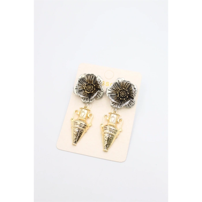 HERŞEYTREND Çiçek Küpe - ÇOK RENKLİ