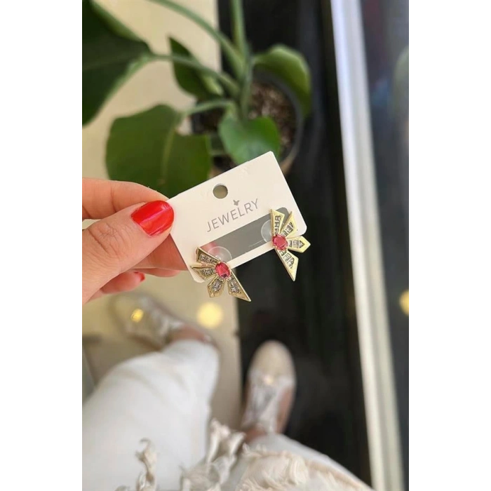 LitaeTrend Çiçek Küpe - Pembe