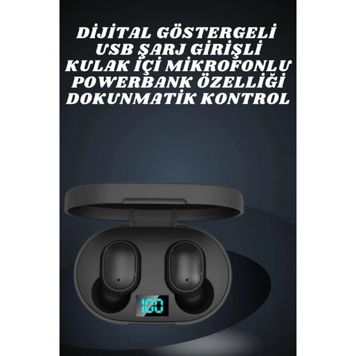 LitaeTrend Çift Kulaklık Kampanyası Dokunmatik Kontrol Kulak İçi Yüksek Ses Kaliteli Mikrofonlu