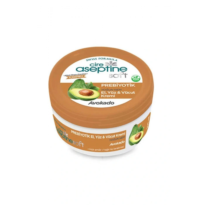 LitaeTrend Cire Aseptine Soft Avokado Özlü Yoğun Nemlendirici Prebiyotikli Krem 200 ml