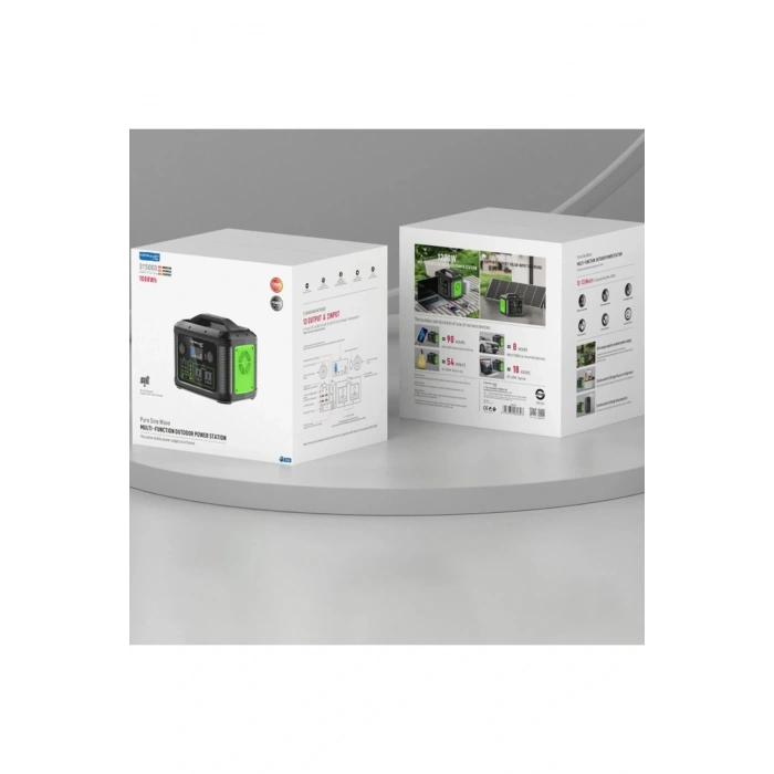 LitaeTrend CN06 Powerbank 1200W 315.000 mAh Kamp Şarj 60W PD - Siyah