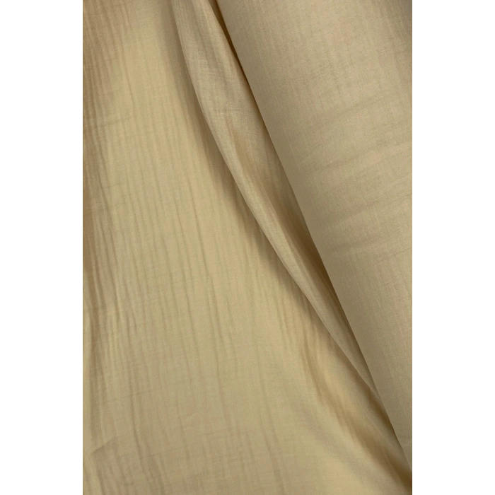 LitaeTrend Çok Amaçlı Müslin Pamuklu Bebek Örtü ve Battaniye Kumaşı Müslin Bez Bej 80