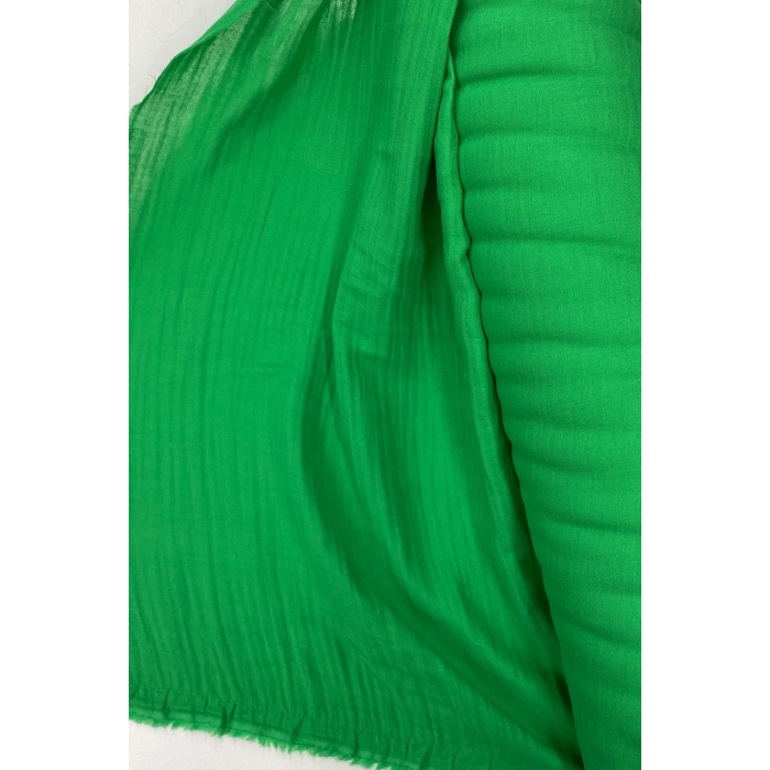 LitaeTrend Çok Amaçlı Müslin Pamuklu Bebek Örtü ve Battaniye Kumaşı Müslin Bez Zümrüt Yeşili 41