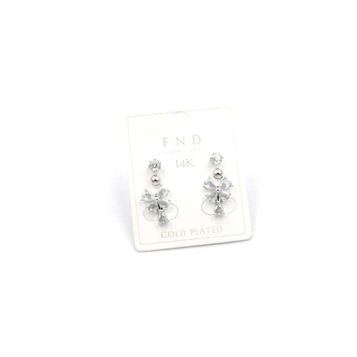 LitaeTrend Çoklu Kelebek Küpe - Gümüş