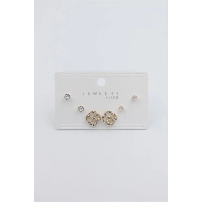 HERŞEYTREND Çoklu Set Küpe - Altın