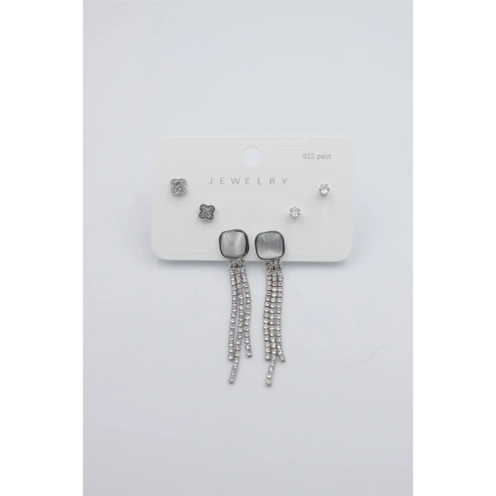 HERŞEYTREND Çoklu Set Küpe - Gümüş