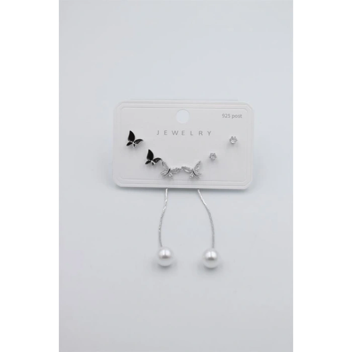 HERŞEYTREND Çoklu Set Küpe - Gümüş