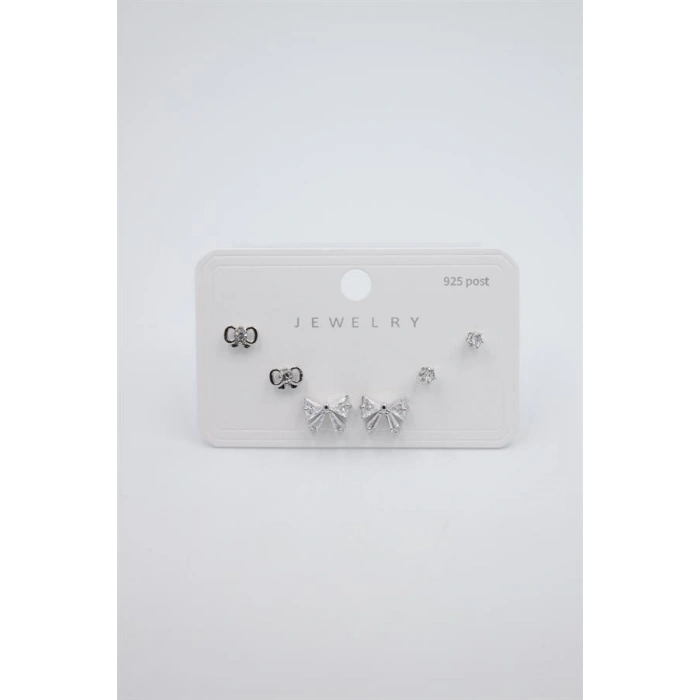 HERŞEYTREND Çoklu Set Küpe - Gümüş