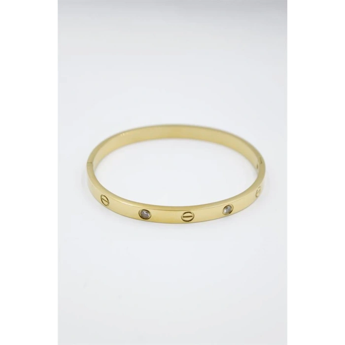 LitaeTrend CRT Model Taşlı Bilezik - Altın