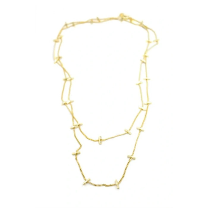 HERŞEYTREND Çubuk Kolye - 90cm - Altın