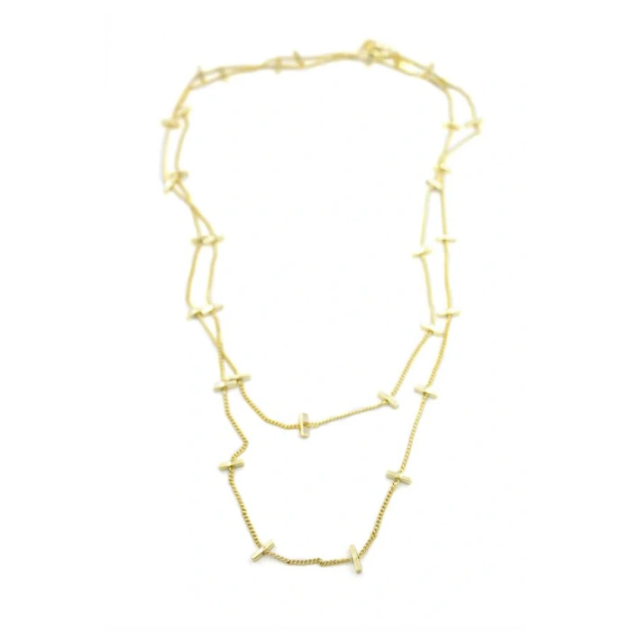 HERŞEYTREND Çubuk Kolye - 90cm - Altın