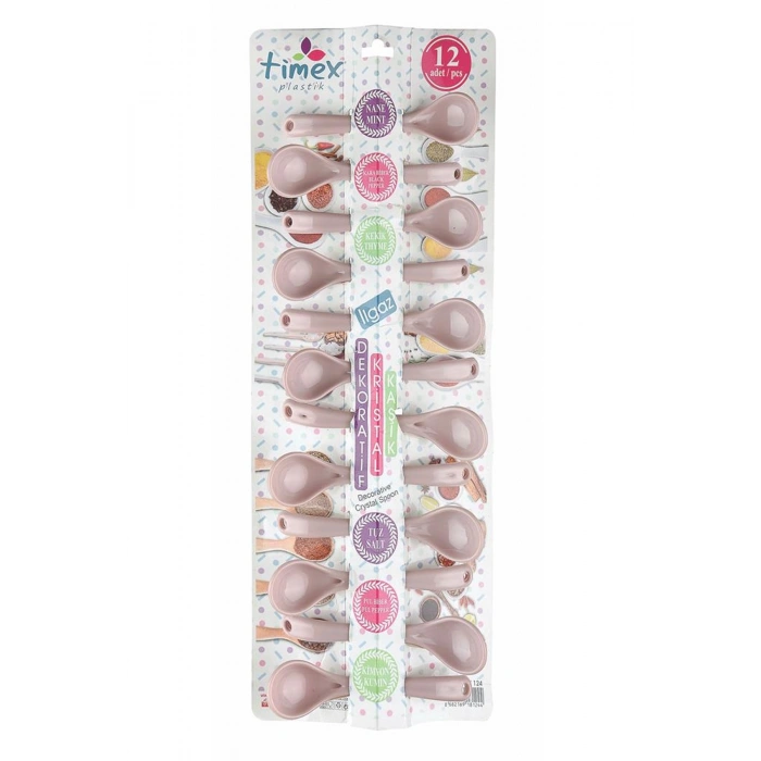 LitaeTrend Dekoratif Kristal Kaşık Seti 12li Royaleks-TİM124