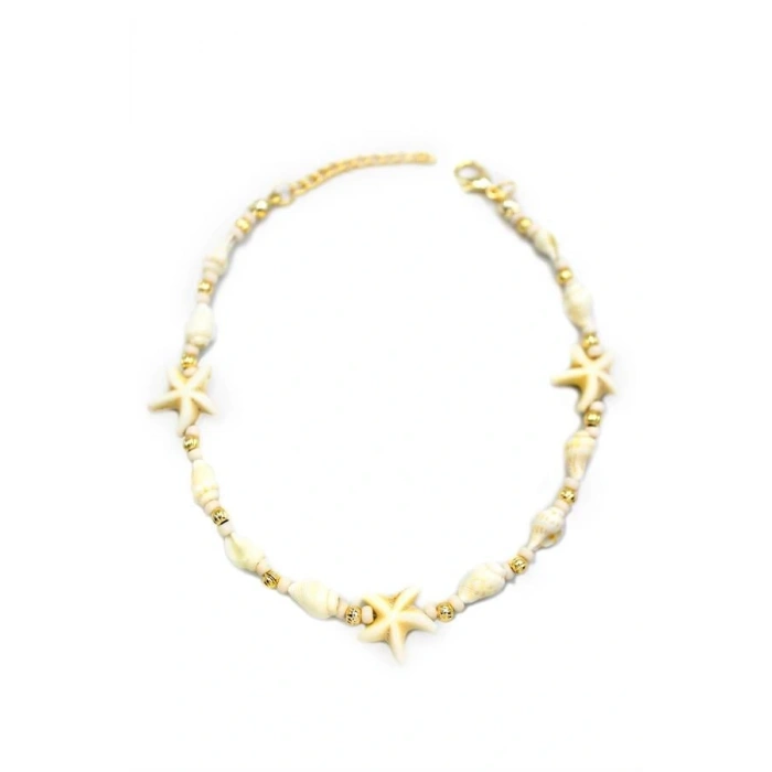 LitaeTrend Deniz Kabuğu Halhal - Beyaz