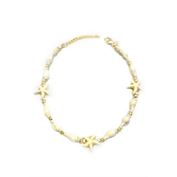 LitaeTrend Deniz Kabuğu Halhal - Beyaz