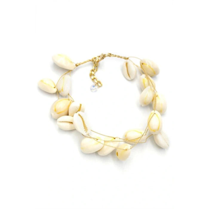 LitaeTrend Deniz Kabuğu Halhal - Beyaz