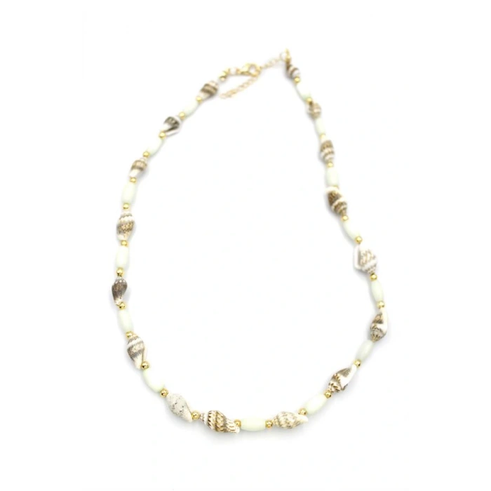 LitaeTrend Deniz Kabuğu Kolye - Beyaz