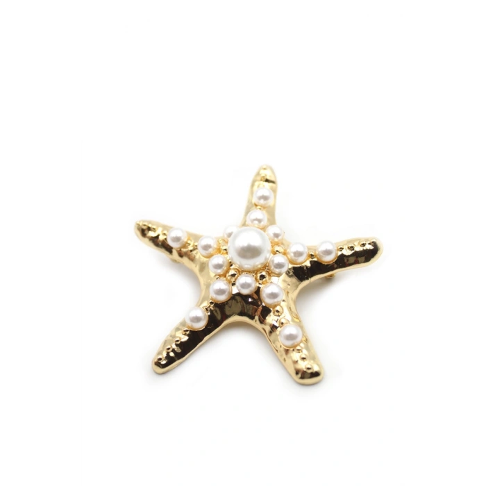 HERŞEYTREND Deniz Yıldızı Broş - Altın