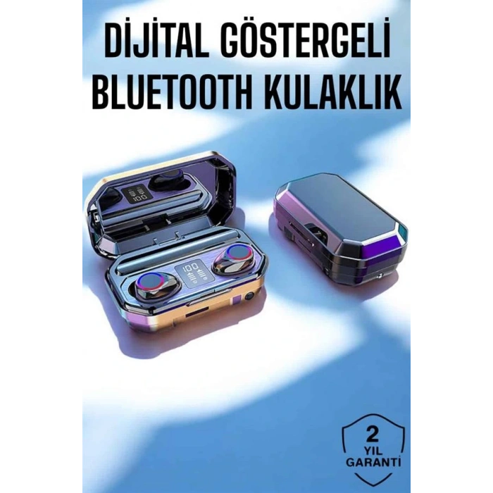 LitaeTrend Dijital Göstergeli Bluetooth Bağlantılı Kulaklık Dokunmatik Kontrol