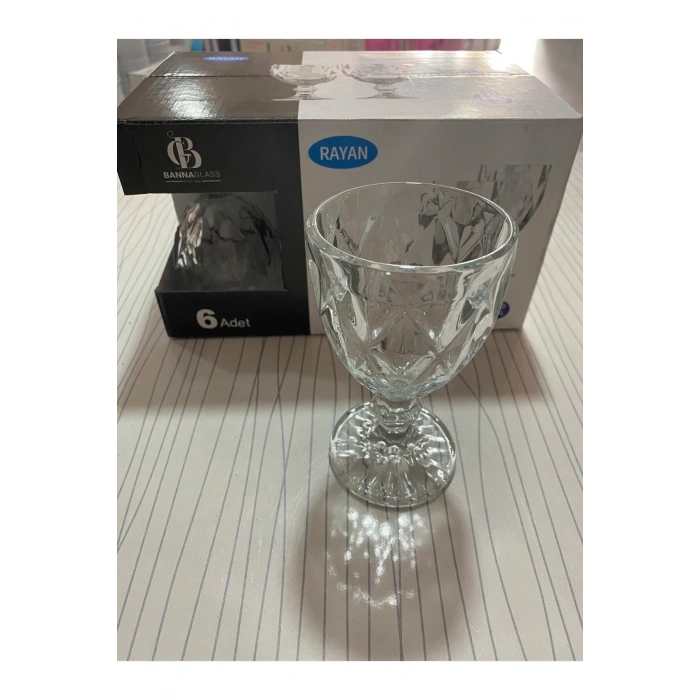 LitaeTrend Dila Kahve Yanı Su Bardak 6’lı Royaleks-RYG8006