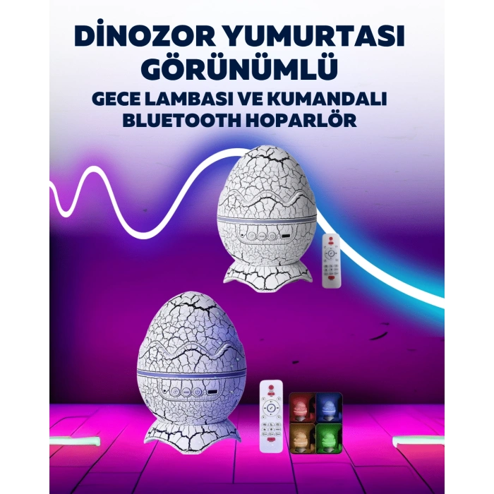 LitaeTrend Dinazor Yumurta Gece Lambası