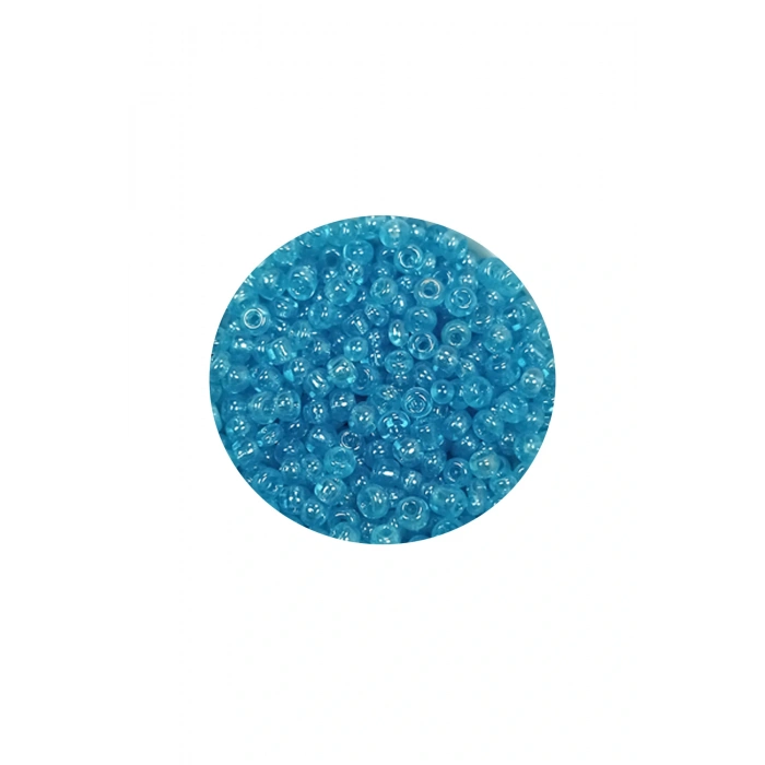 LitaeTrend Dökme Cam Kum Boncuk (11/0) 2 mm - 20 Gram -  Şeffaf Camgöbeği - BNC023