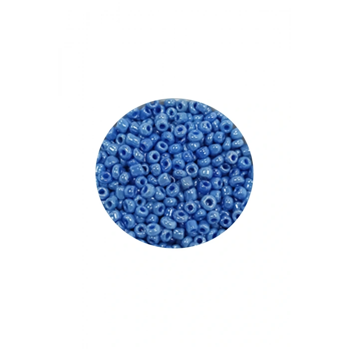 LitaeTrend Dökme Cam Kum Boncuk (11/0) 2 mm - 60 Gram -  Mavi - BNC044