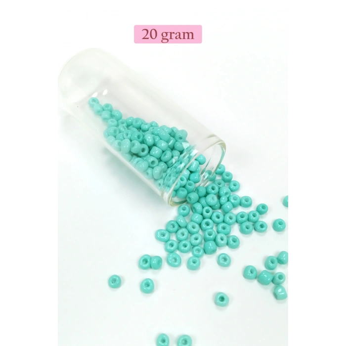 LitaeTrend Dökme Cam Kum Boncuk Büyük Boy (6/0) 4 mm - 4 Renk - Toplam 80 Gram - BNC411