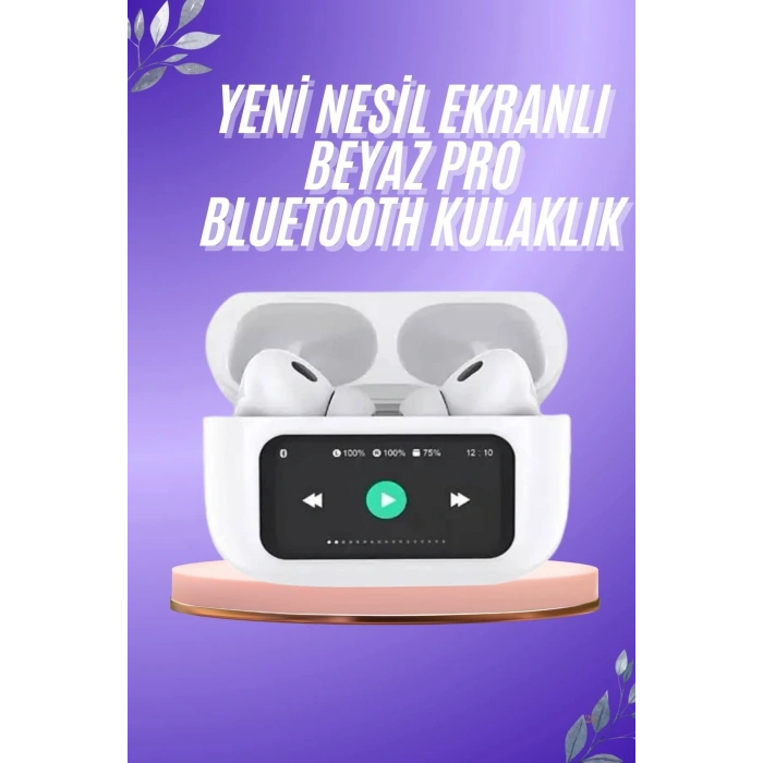 LitaeTrend Dokunmatik Ekranlı ANC/ENC Yeni Nesil Pro Bluetooth Kulaklık Dokunmatik Ekran