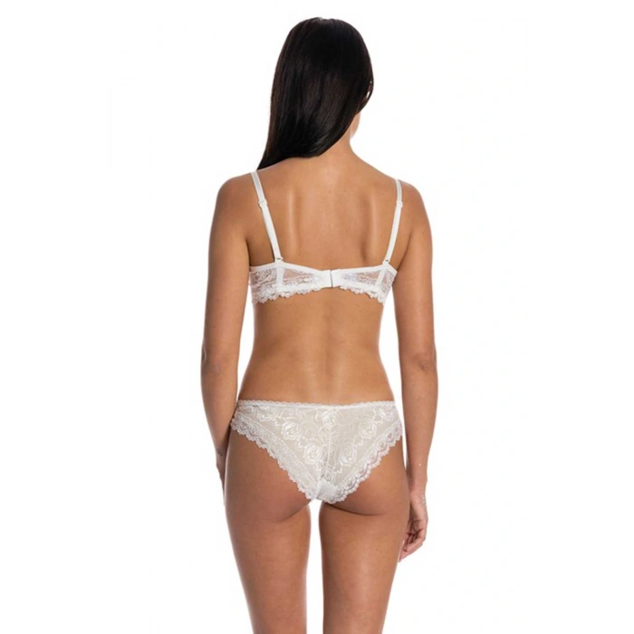 LitaeTrend Dolgusuz Full Dantelli Sütyen Takımı Lacivert