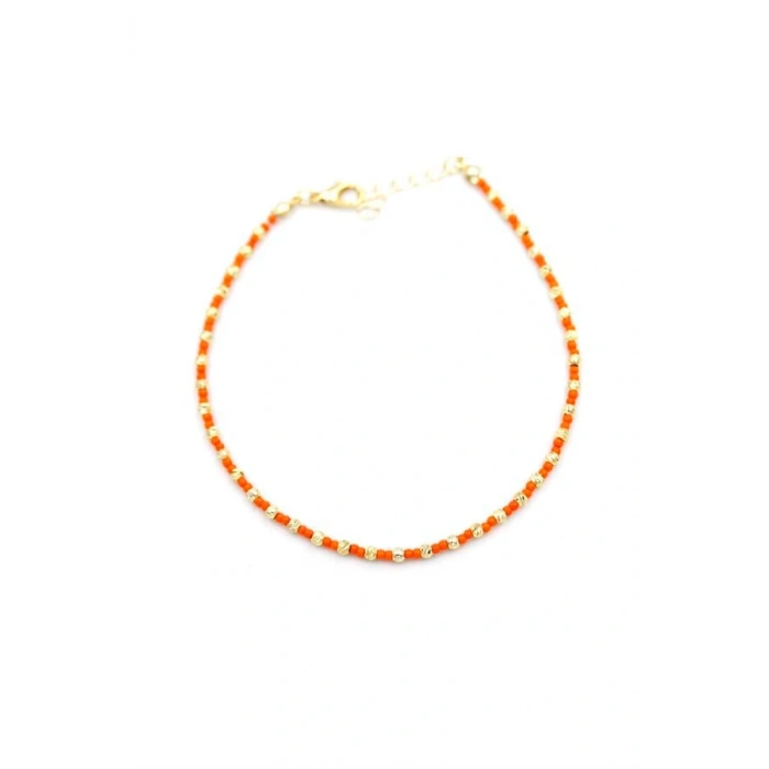 LitaeTrend Dorika Boncuk Halhal - Turuncu