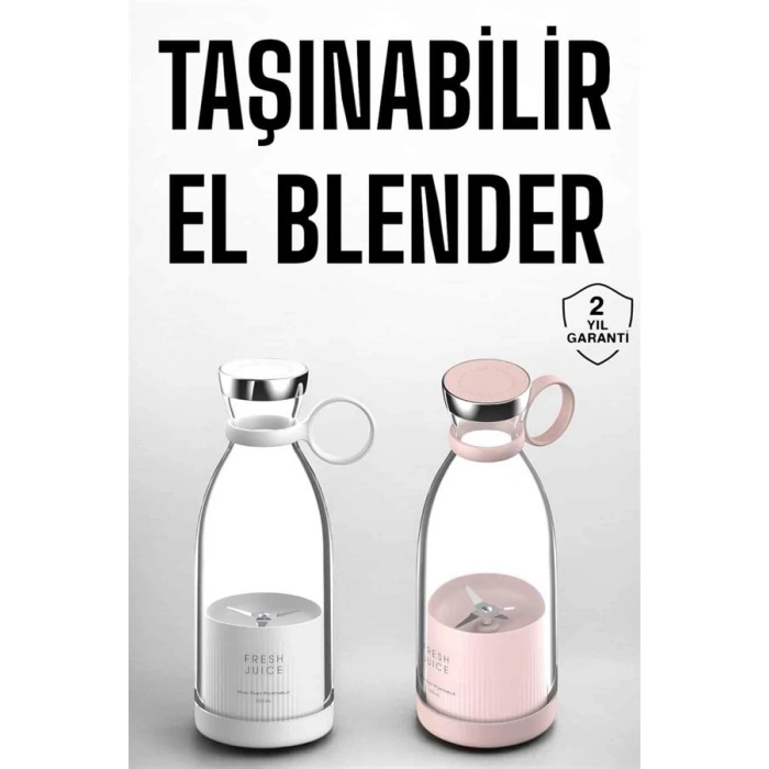 LitaeTrend El Blender Taşınabilir Meyve Blender Şarj Edilebilir Taşınabilir Blender Elektrikli