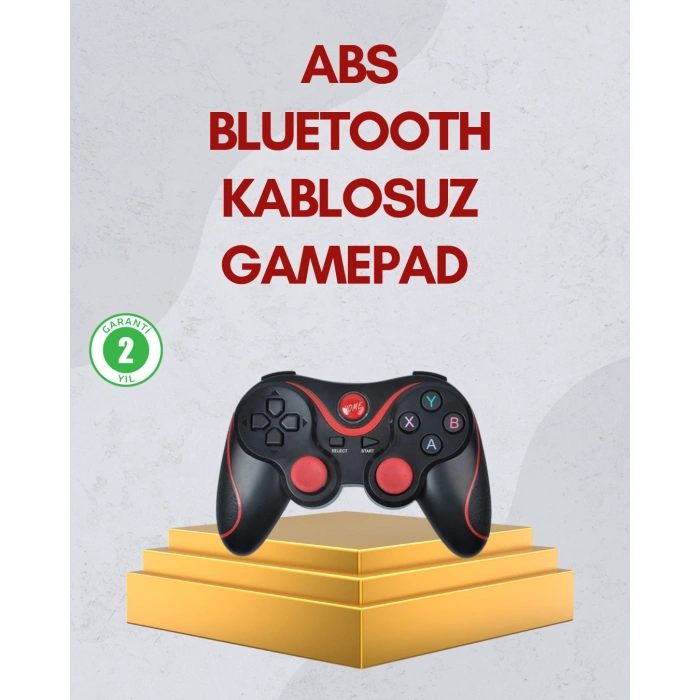 HERŞEYTREND Ergonomik Tasarımlı Kablosuz Bluetooth Gamepad Titreşimli