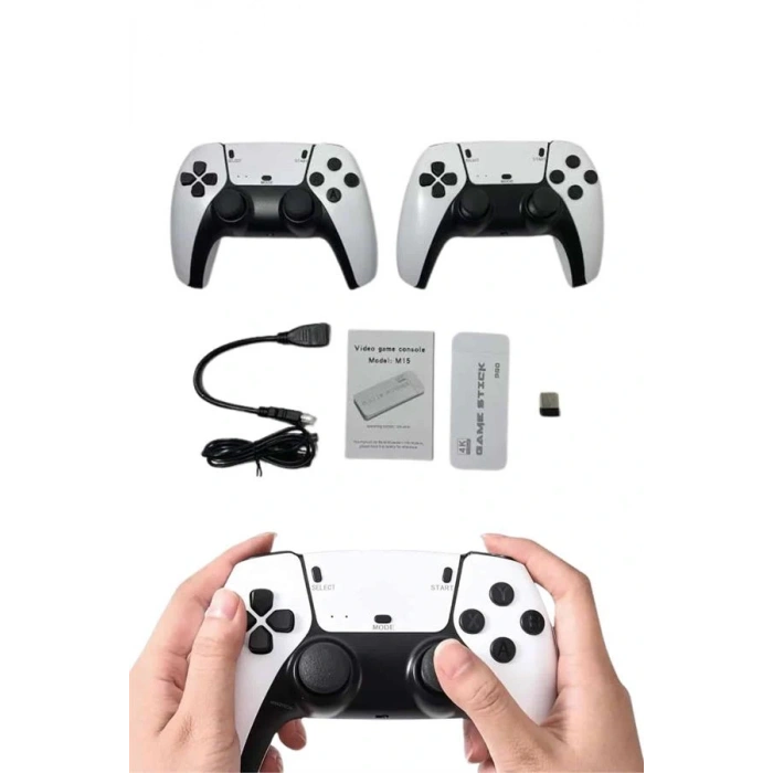 LitaeTrend Game Stick 4K Retro Çift Kollu Atari Oyunlari +20000 Oyunlu Konsol Nostalji