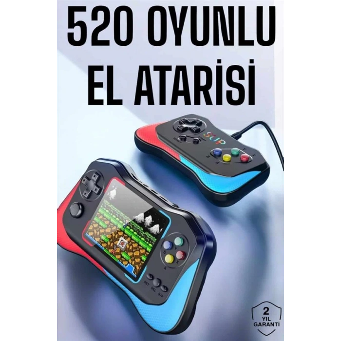 LitaeTrend Gamepad Joystick Nostalji 500 Oyunlu 2 Li Atari Gamebox Oyun Konsolu Sup Atari